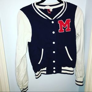 Varsity M Jacket Sweatshirt